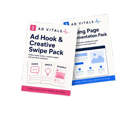 Ad Vitals Creative and Landing Page Implementation Pack with Resources 02 and 03